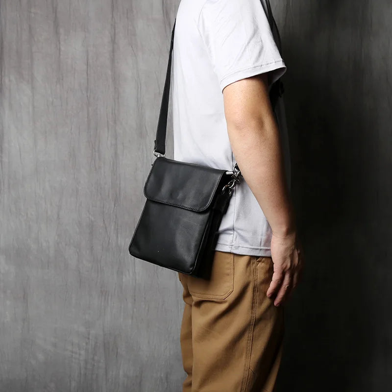 Genuine Leather Men's Shoulder Bag | Stylish & Functional Messenger