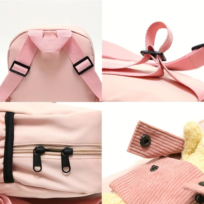 Personalized Plush Bear Backpack | Custom Kids Embroidered Bag