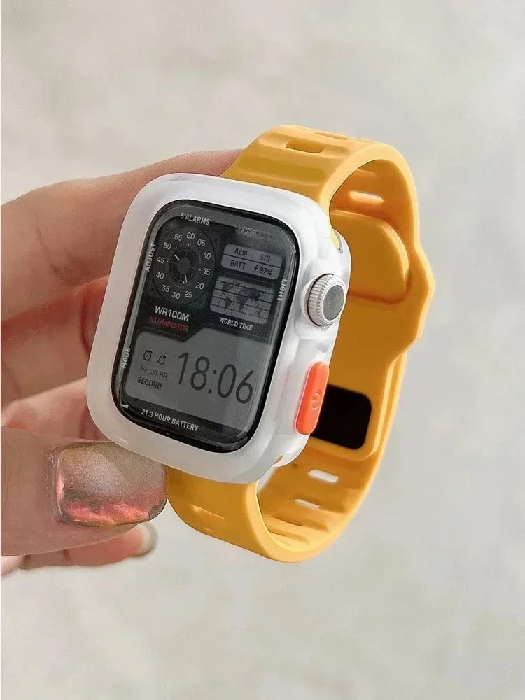 Candy Silicone Case & Strap for All Apple Watch Sizes