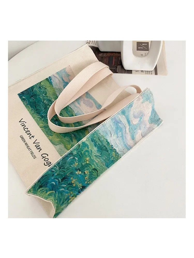 Vintage Canvas Shoulder Bag | Stylish Casual Tote for Women