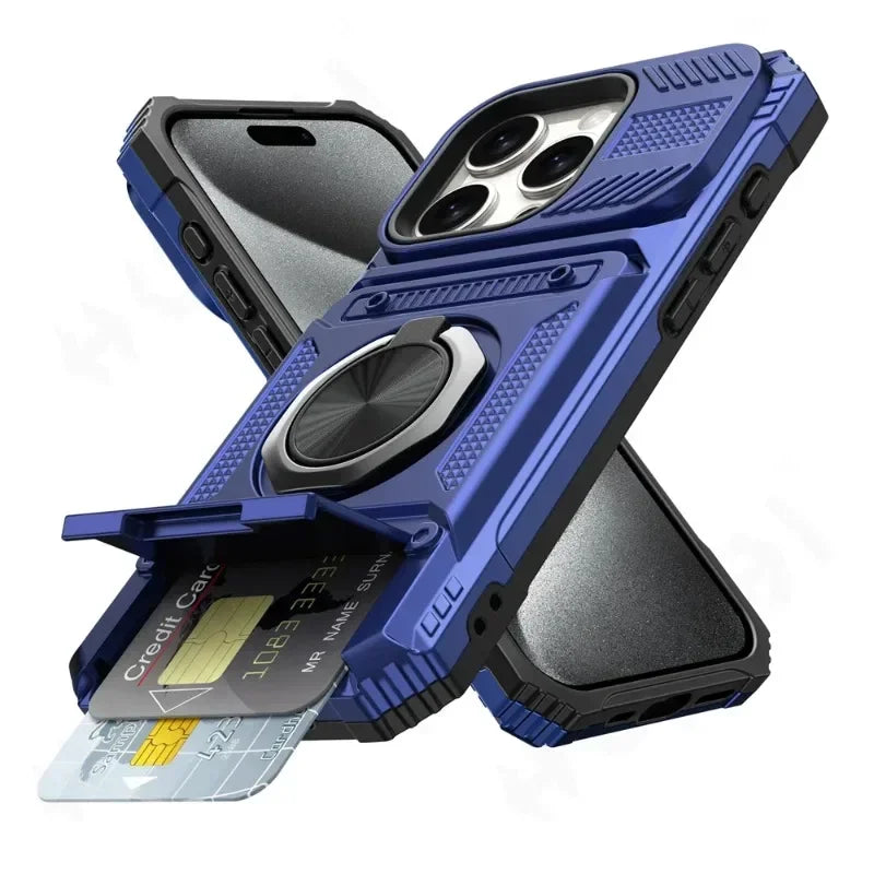 Heavy Duty Magnetic Phone Case with Kickstand | All iPhone Models