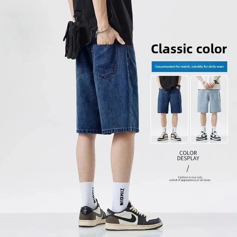 Men's Casual Knee Length Denim Shorts | Stylish Summer Bottoms