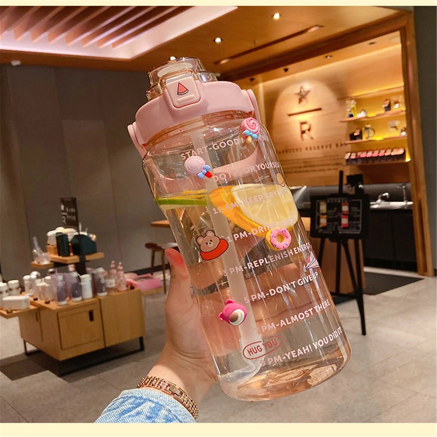 2000ml Large Capacity Sports Water Bottle | Leak-Proof & Portable
