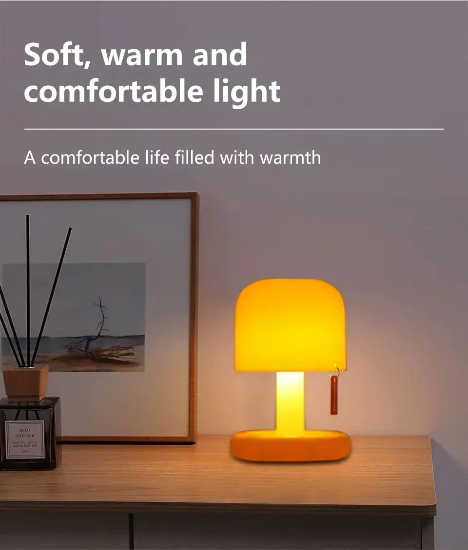 Creative USB Rechargeable Sunset Night Lamp | Mushroom Design