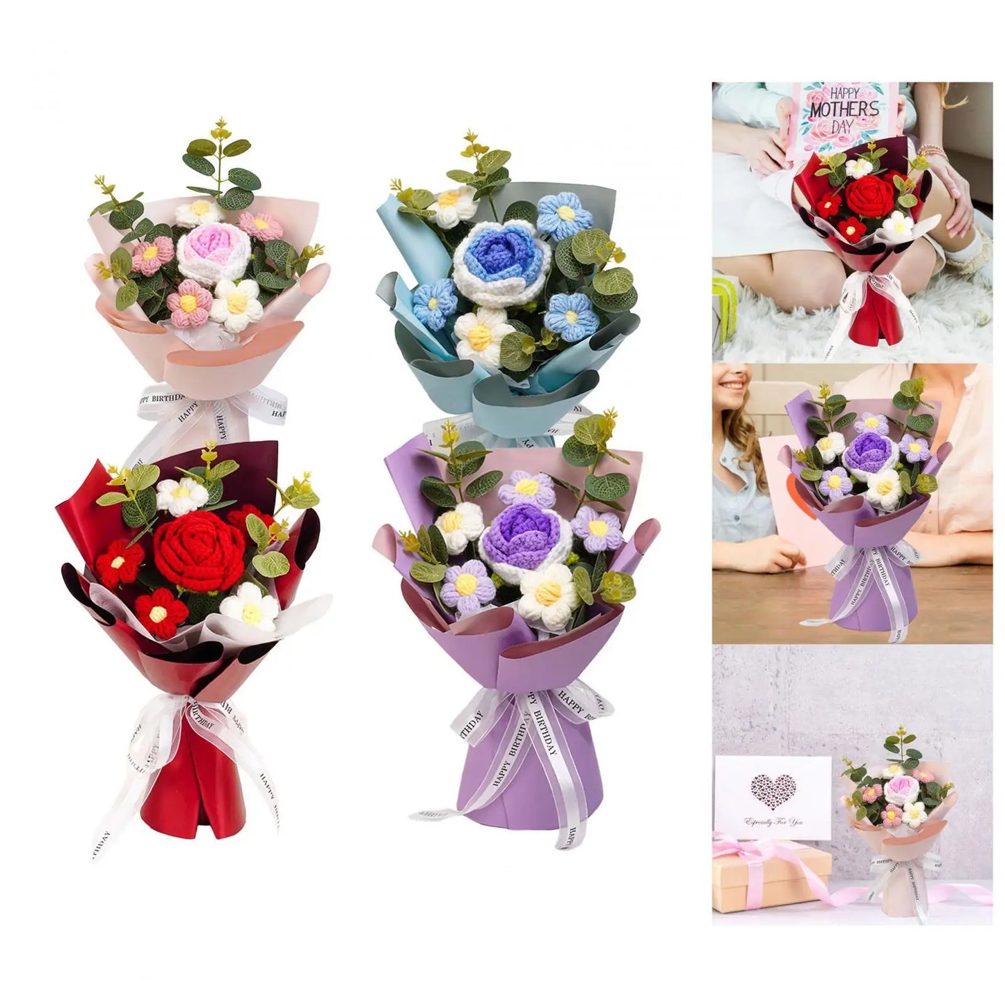 Crochet Flower Bouquet | Perfect Home Decoration & Gift