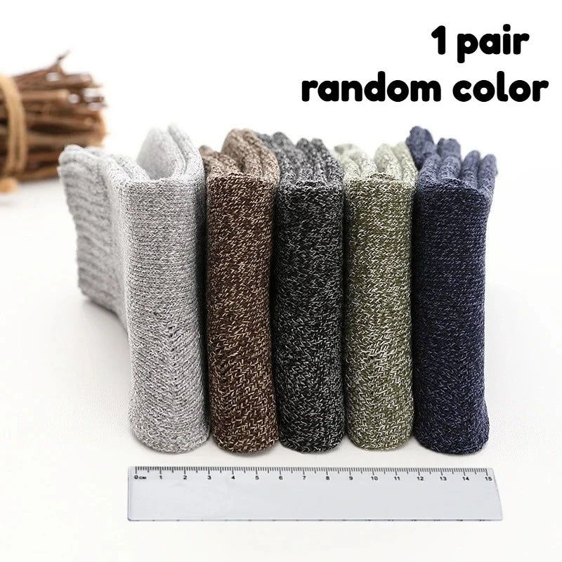 Thick Cotton Crew Socks for Men | Warm Comfortable Winter Gear