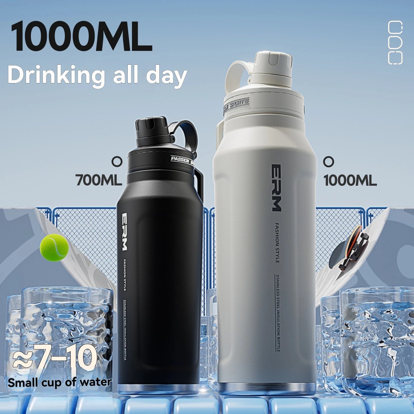 Stainless Steel Insulated Water Bottle | Fitness & Outdoor Hydration