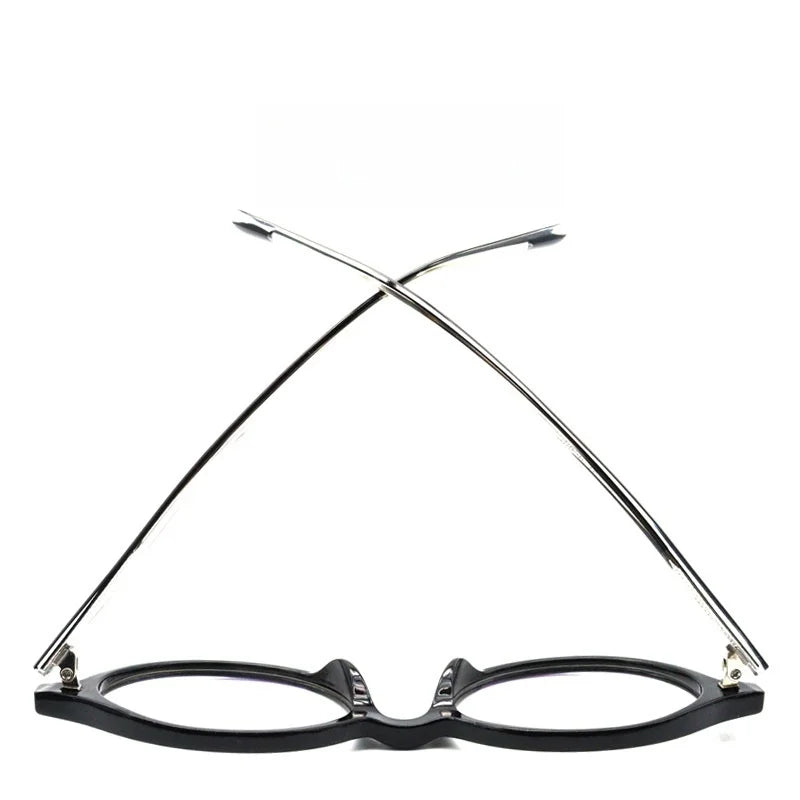 Women's Retro Oval Anti-Blue Light Glasses | Stylish Eyewear