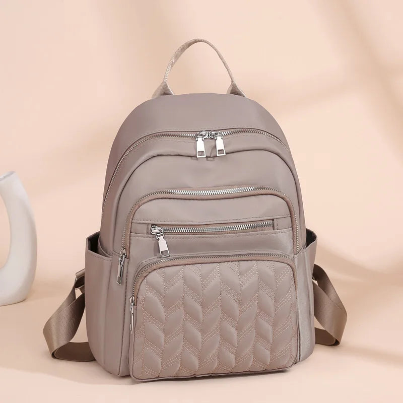 Casual Waterproof Women's Backpack | Large Capacity Oxford Rucksack
