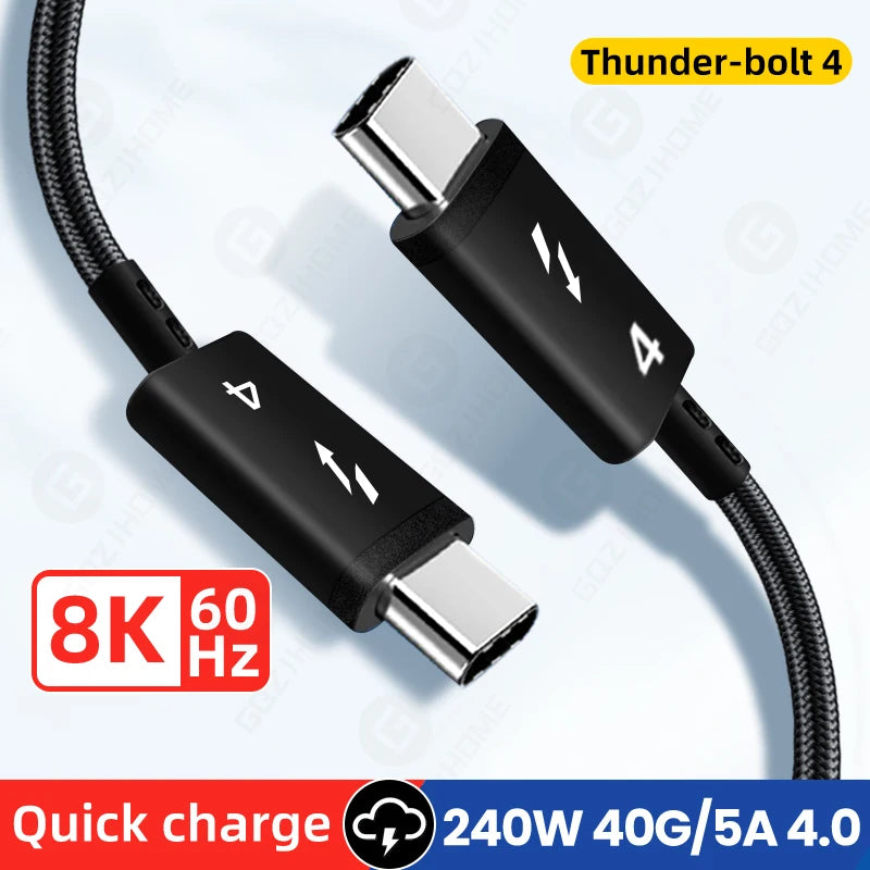 USB C to Type C Cable | 40Gbps Fast Charging Data Line