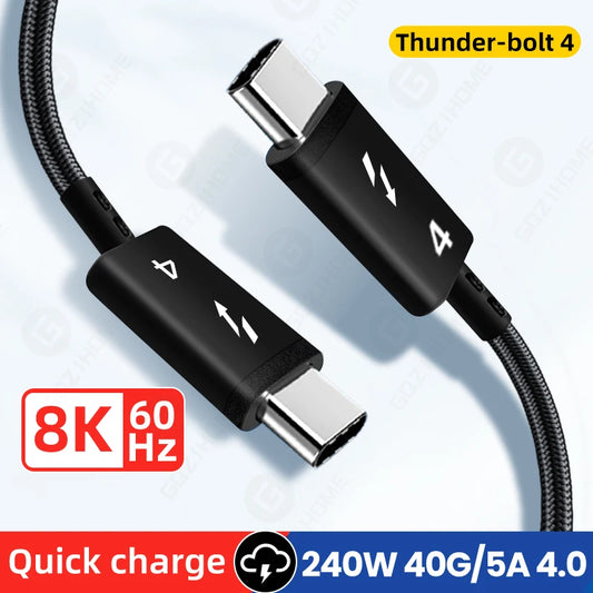 USB C to Type C Cable | 40Gbps Fast Charging Data Line
