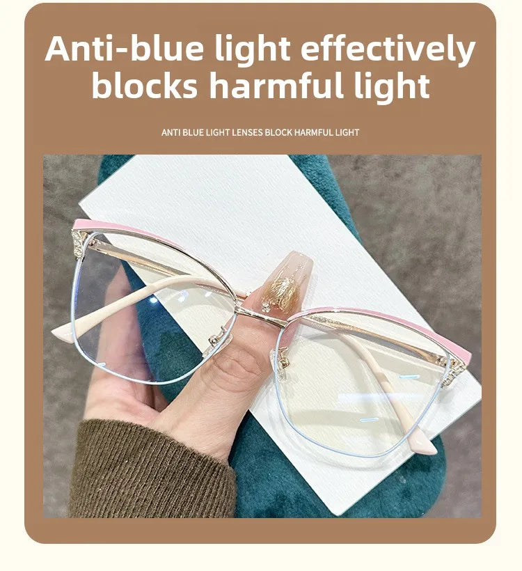 Fashionable Cat Eye Blue Light Blocking Reading Glasses for Women