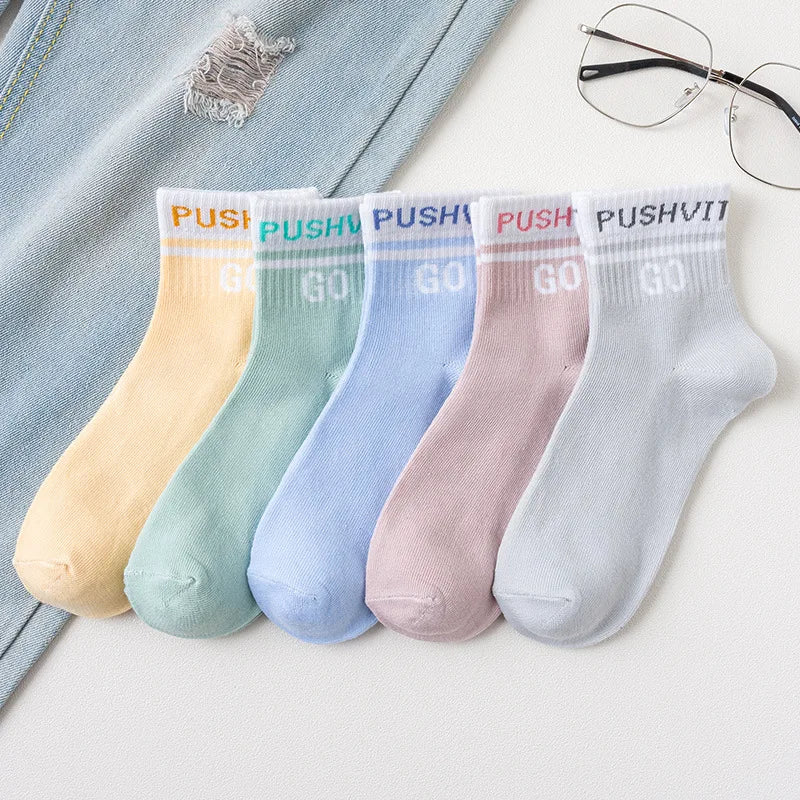 Cute Women Fruit Print Socks Set | Kawaii Casual Accessories