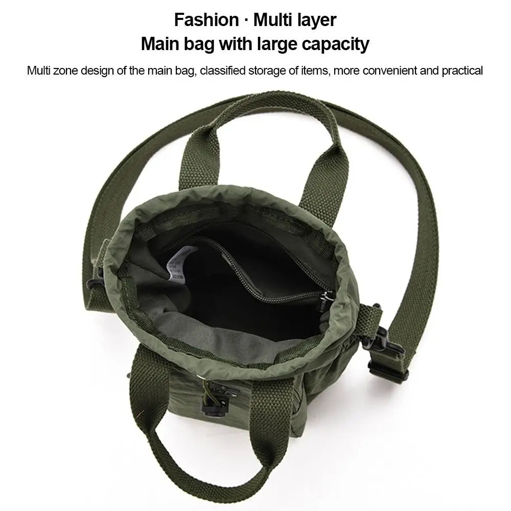 Women's Water-Resistant Crossbody Bag with Phone Pocket & Bottle Holder