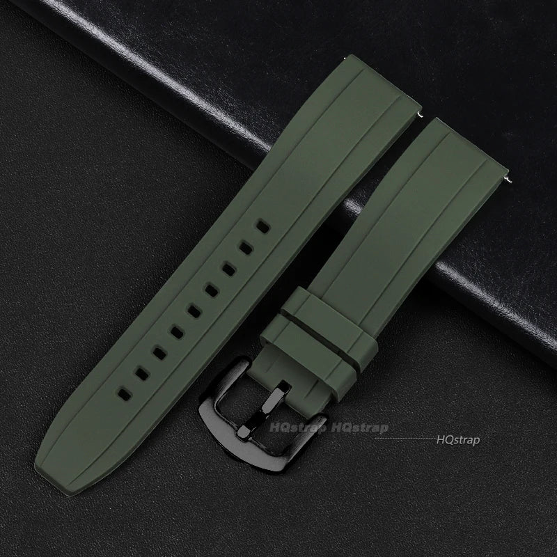 Quick Release Silicone Rubber Watch Strap | Soft Sports Watchband