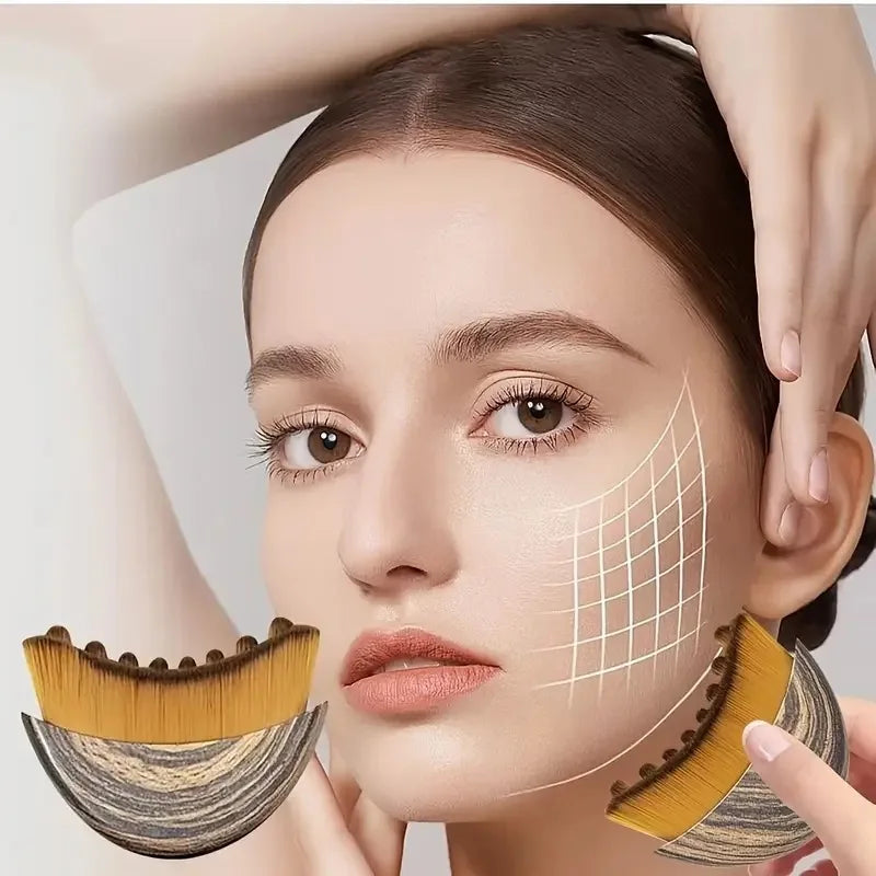 Facial Massager Lymphatic Contour Face Brush | Reduce Puffiness