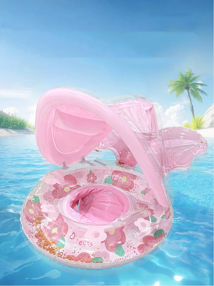 Inflatable Sunshade Swim Tube | Fun Pool Float for Summer
