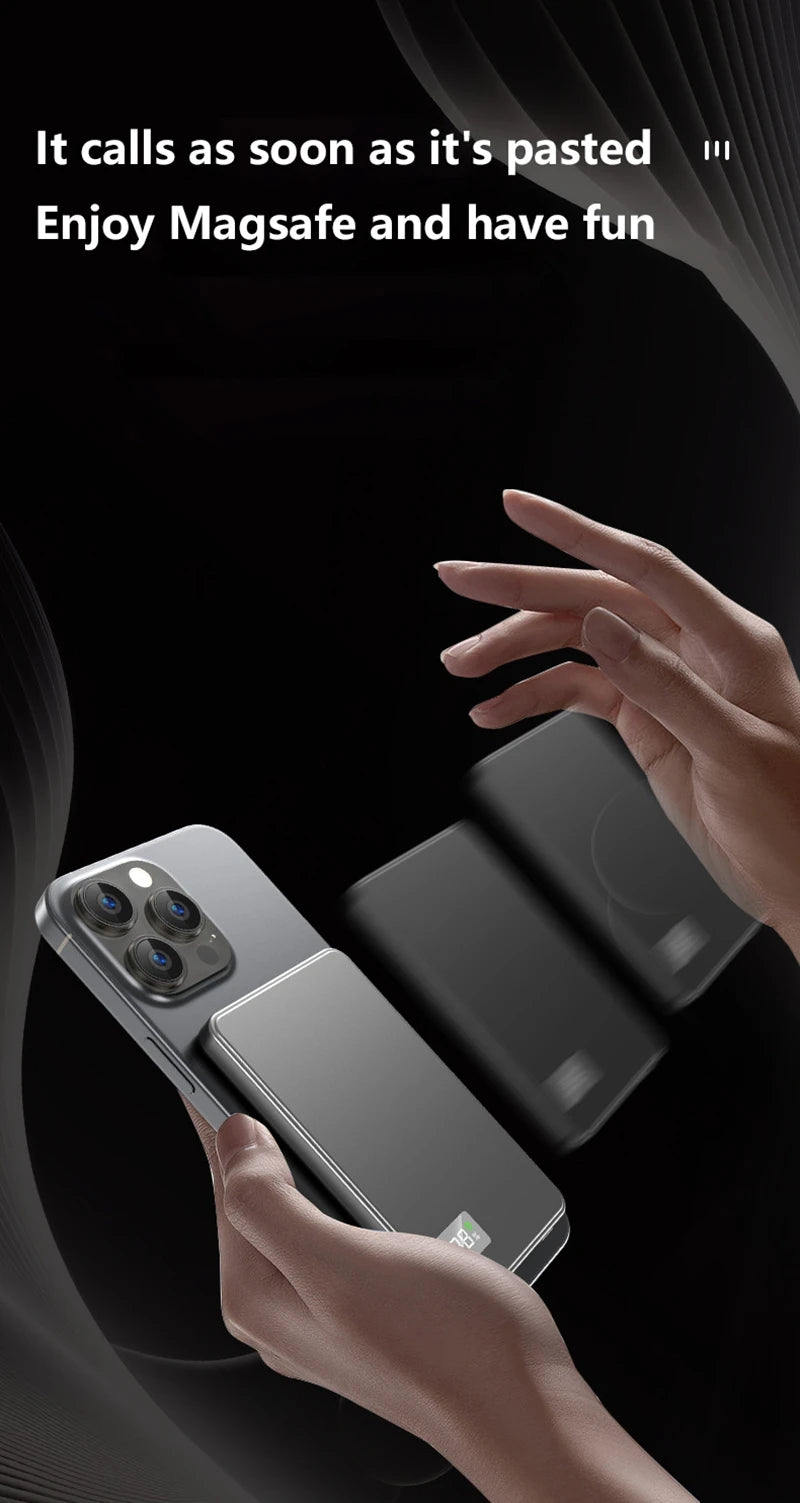 50000mAh Magnetic Wireless Power Bank | Fast Charging External Battery
