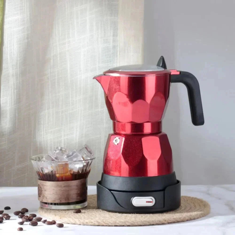 Transparent Electric Moka Pot | 150ml Portable Coffee Maker