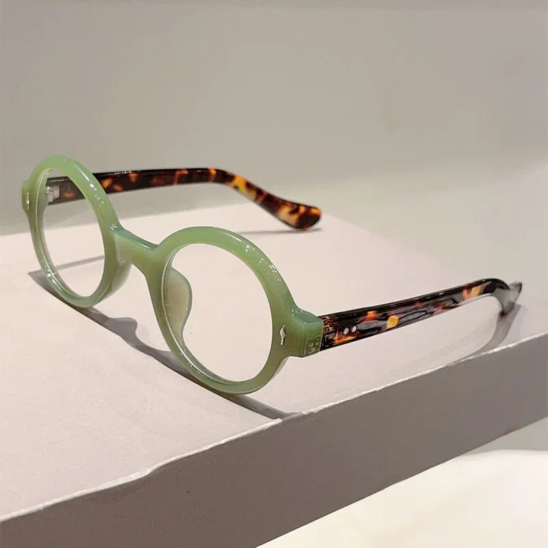 Vintage Round Blue Light Blocking Glasses for Stylish Eye Protection
