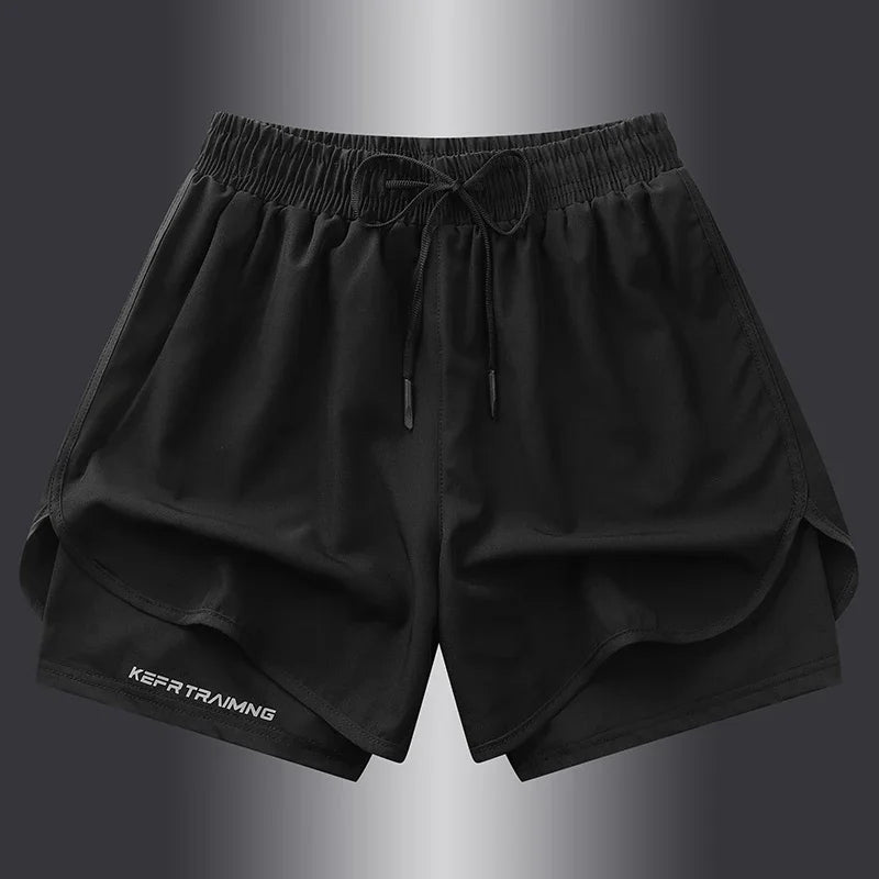 Men's & Women's Anti-Glare Double Layer Sports Shorts | Summer Style