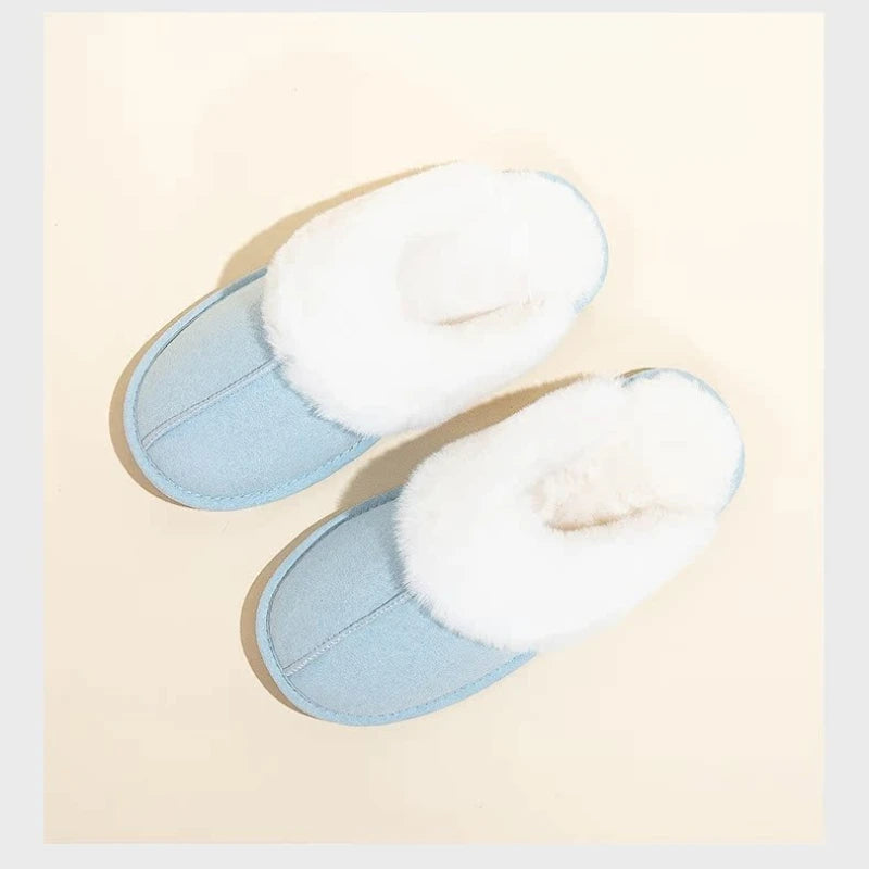 Cozy Women's Fuzzy Lined Indoor Slippers | Warm Anti-Slip Comfort