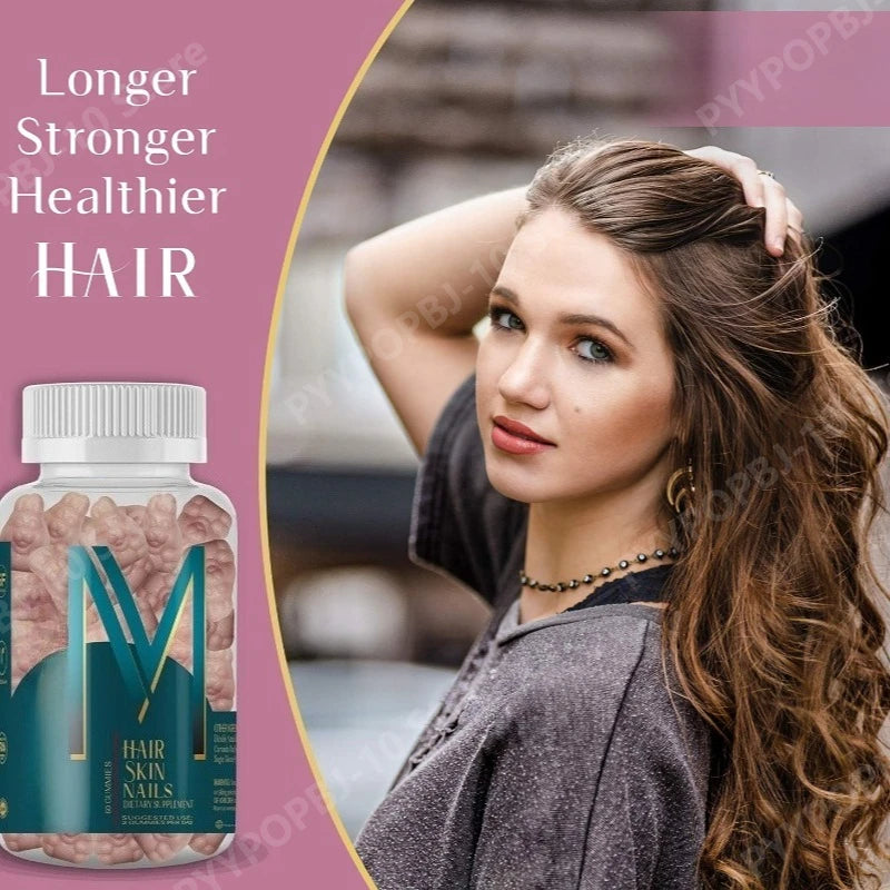 Hair Skin Nail Gummies | Daily Biotin Multivitamin Supplement