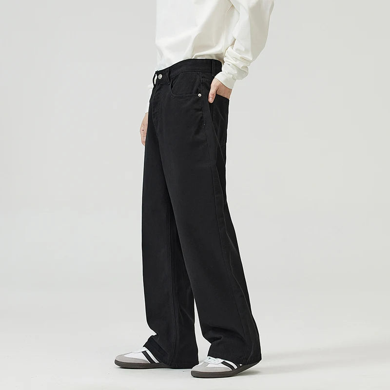 Men's Comfortable Baggy Straight Jeans | Casual Fashion Denim Pants