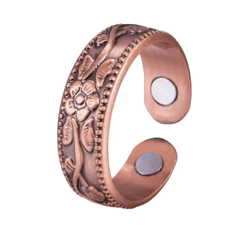 Adjustable Magnetic Flower Bracelet Set for Men and Women