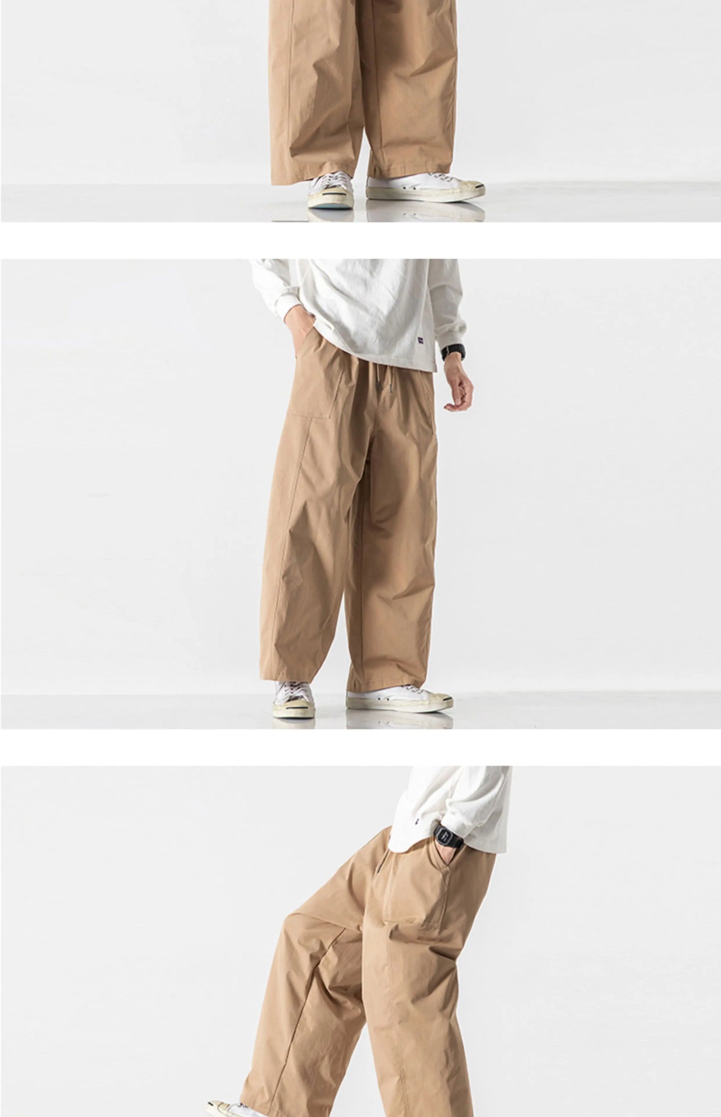 Men's Casual Wide Leg Pants | Lightweight Thin Joggers