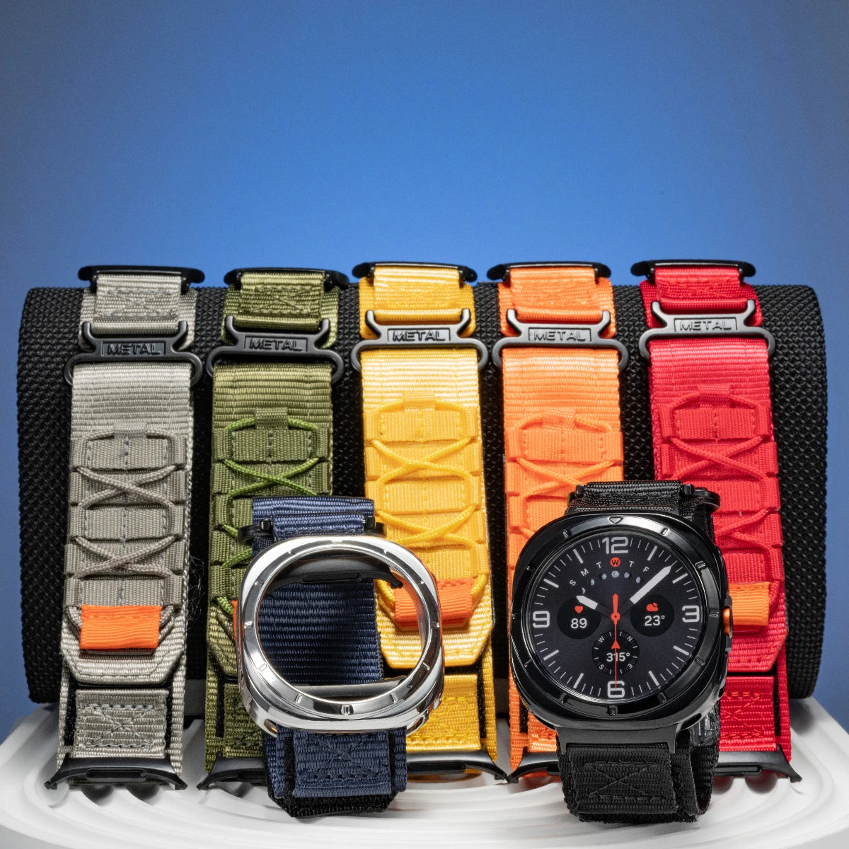 No Gaps Nylon Strap for Galaxy Watch 7 Ultra | Quick Fit Sports Band