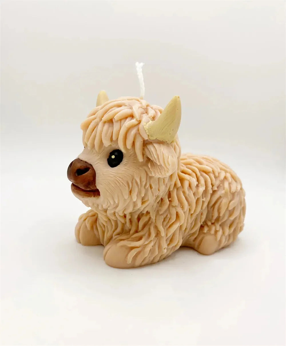 3D Highland Cow Silicone Mold | Craft Unique Animal Decor