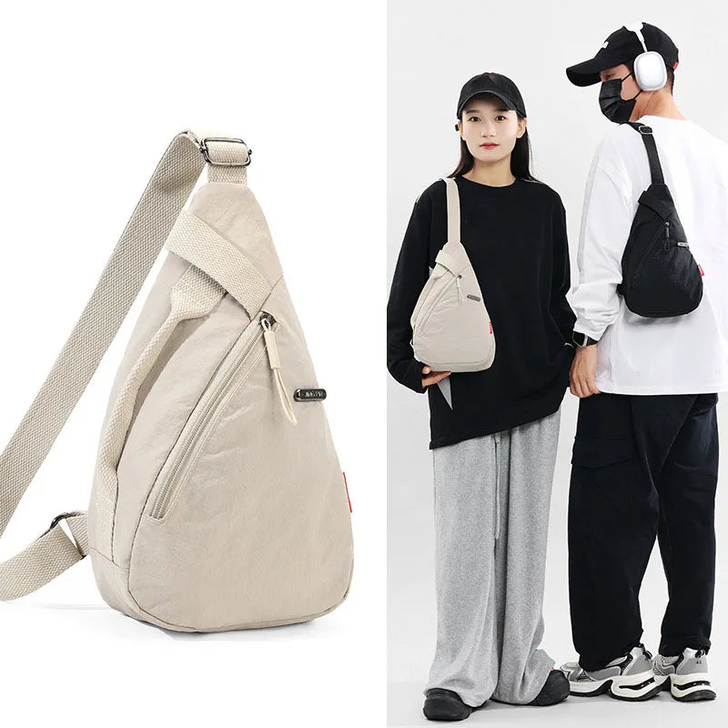Versatile Nylon Zipper Waist Pack | Stylish Chest Bag for All