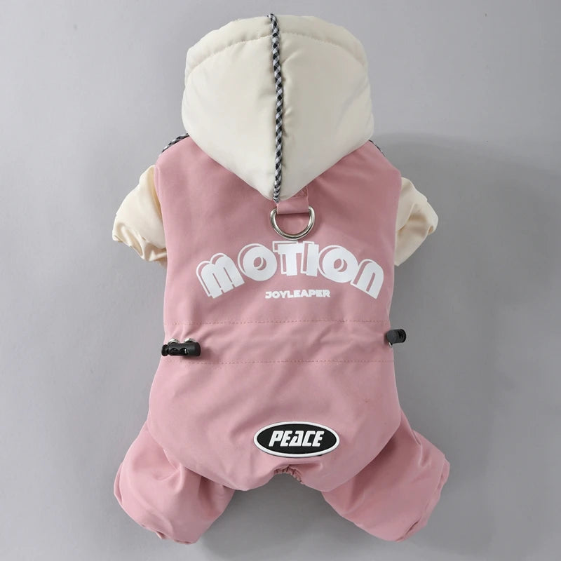 Winter Dog Hoodie Overall | Cozy Snowsuit for Small & Medium Breeds