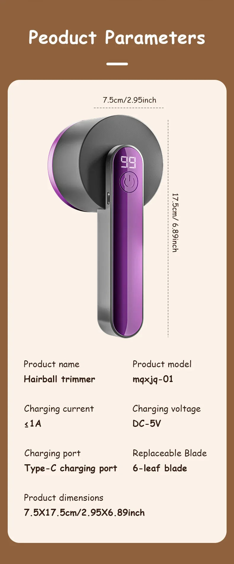 Electric Lint Remover | Portable Fabric Shaver with LED Display