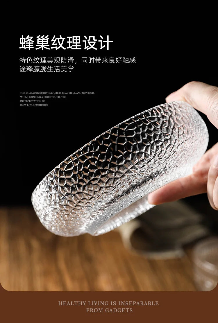 Cuenco de cristal transparente creativo | Vajilla nórdica elegante