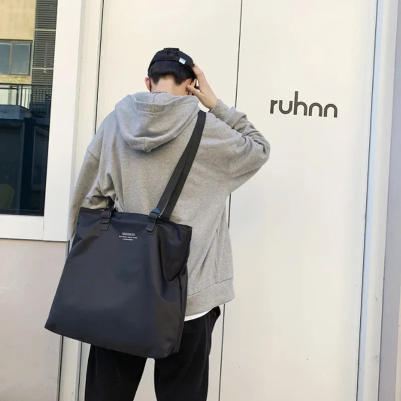 Unisex Large Capacity Waterproof Shoulder Bag | Multi-Function Tote
