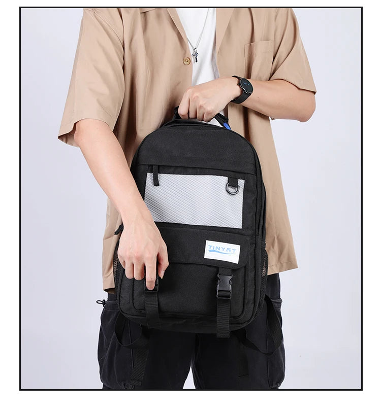 Durable Multi-Color Polyester Backpack | Spacious Casual Bag