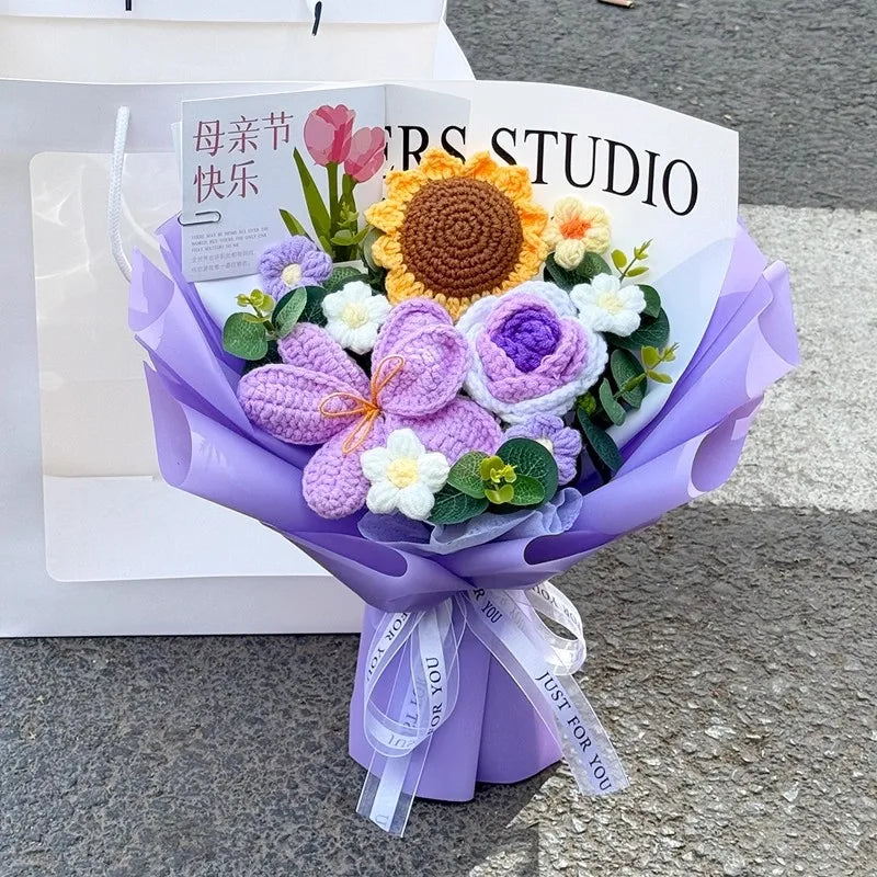 Ramo de flores de ganchillo hecho a mano | El regalo perfecto para cualquier ocasión
