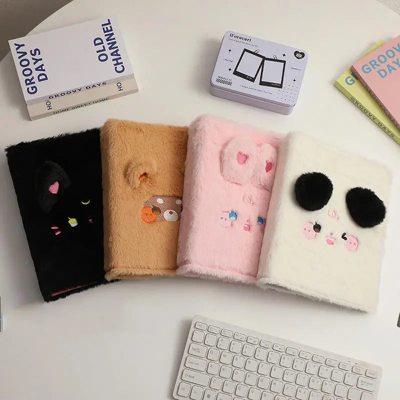 Kawaii Soft Plush A5 Binder Photo Album for Collectors & Students