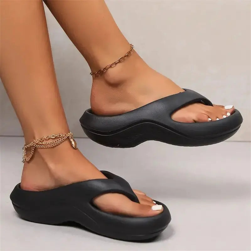 Comfortable Thick Platform EVA Flip Flops for Women | Summer Sandals