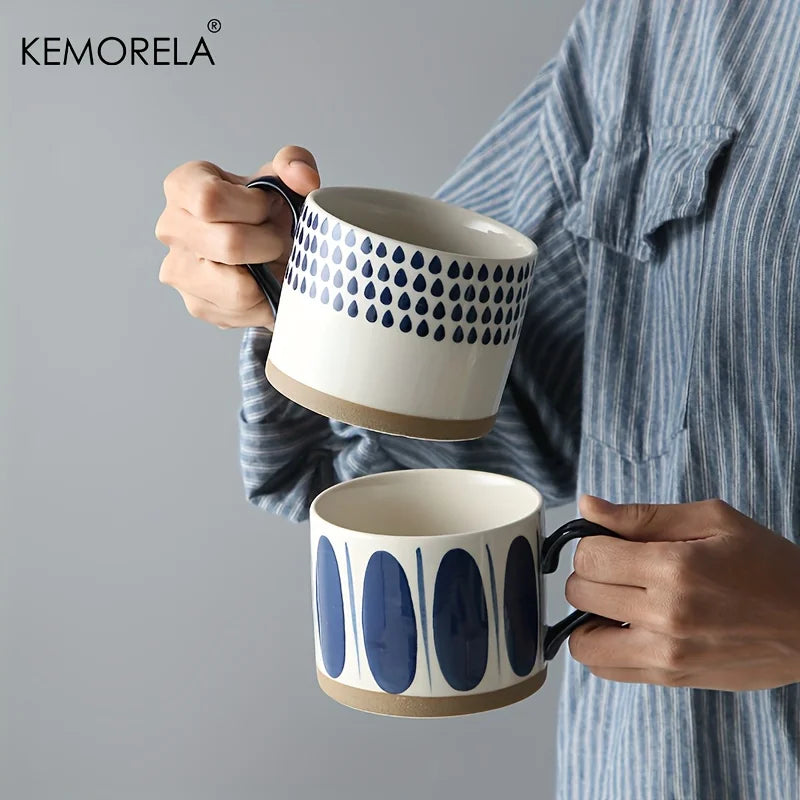 Hand-Painted Ceramic Coffee Mugs | Stylish & Microwave Safe