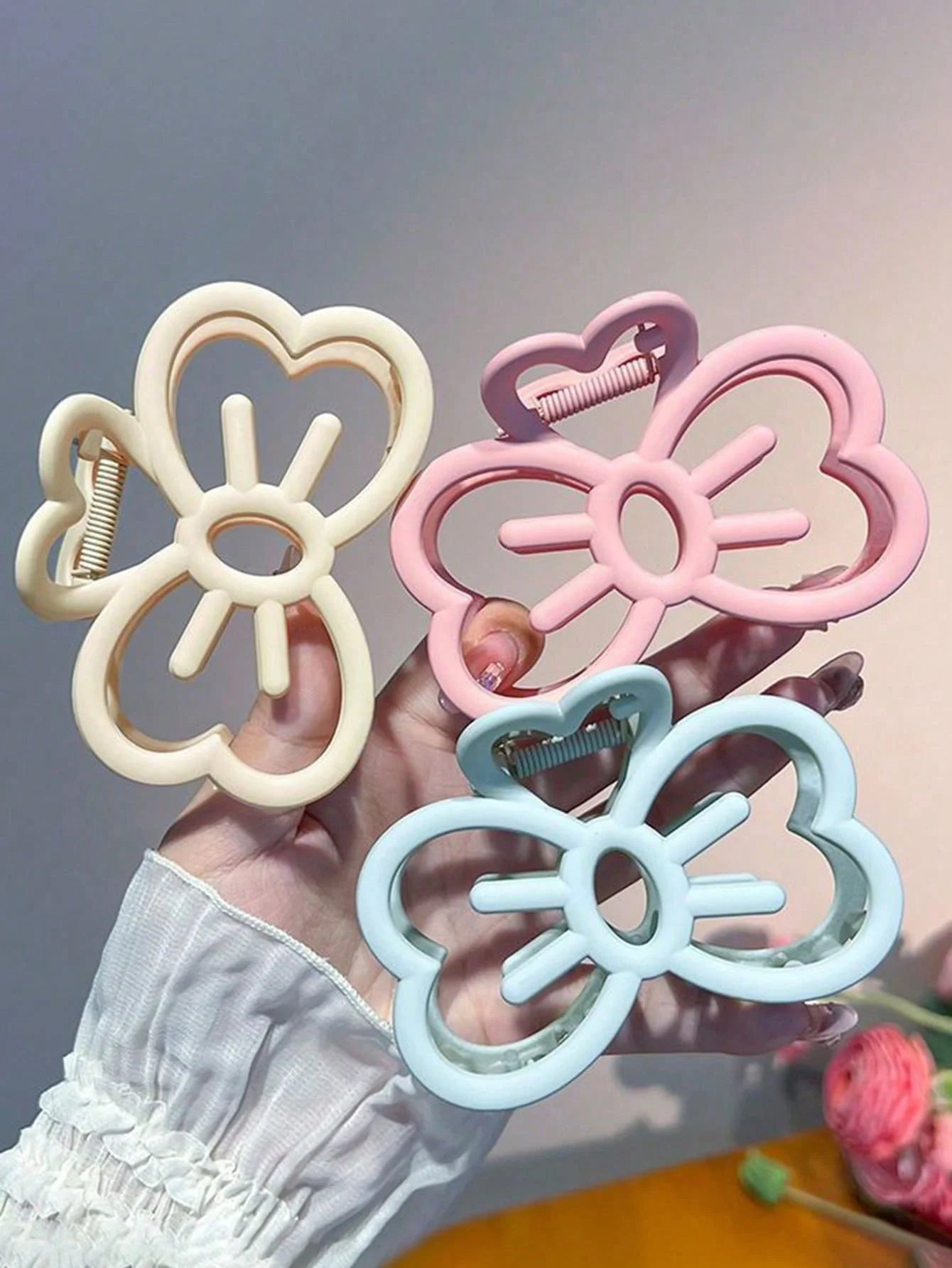 Candy Color Cat Bow Hair Clip | Stylish Hair Claw for Girls