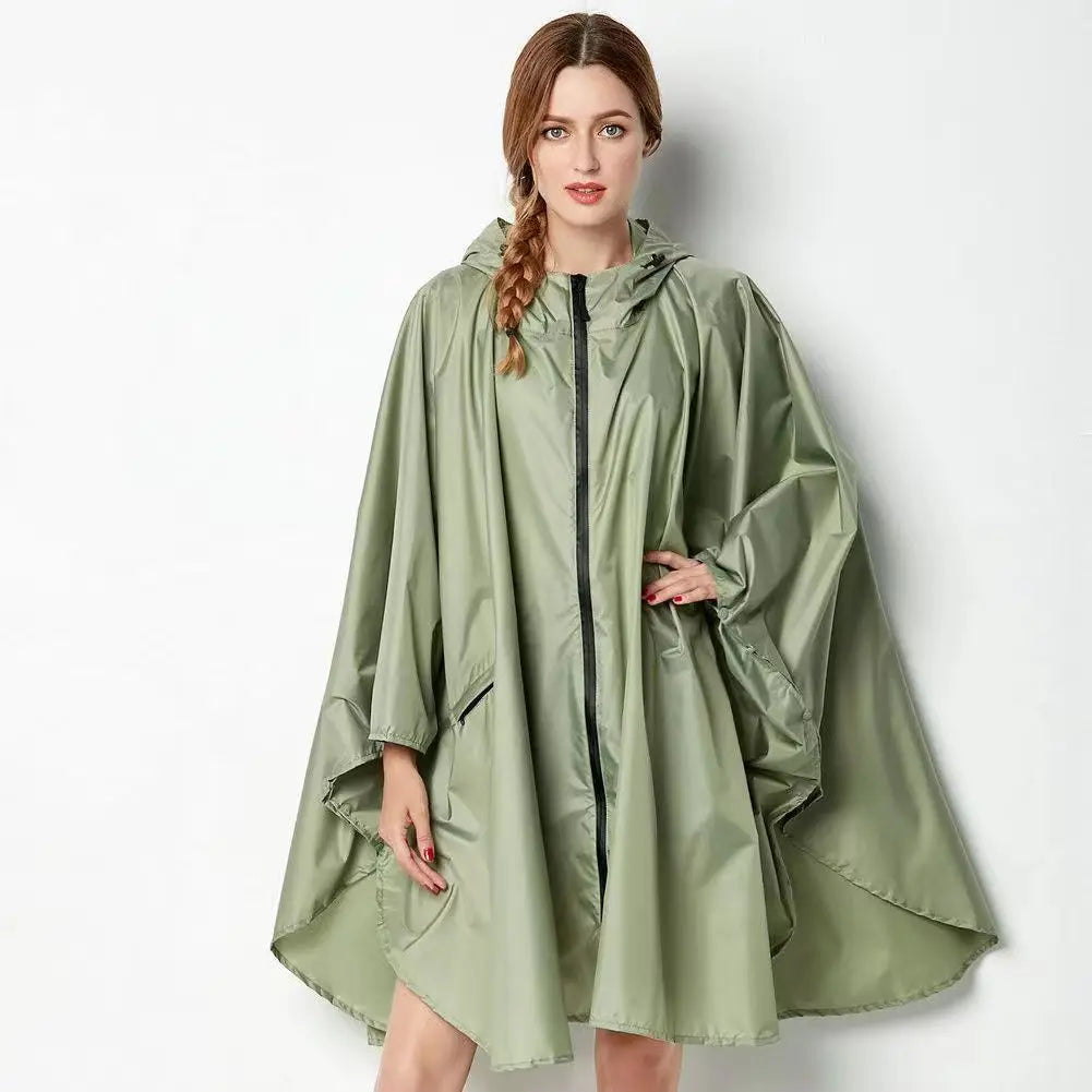 Lightweight Leopard Raincoat for Women | Waterproof Windproof Cloak