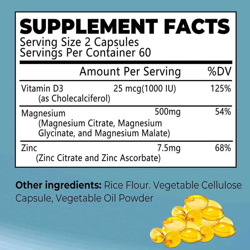 Magnesium Glycinate - Mood, Sleep, Muscle, Heart Health Support