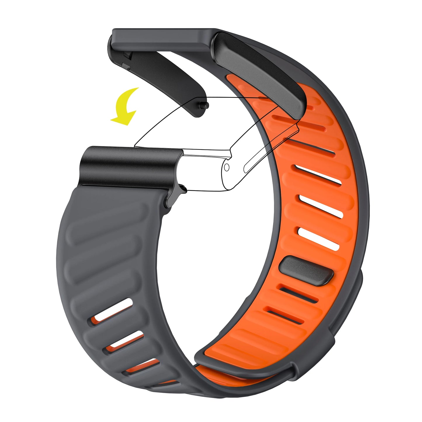 Replacement Silicone Straps for Smartwatch Bands | Unisex Design