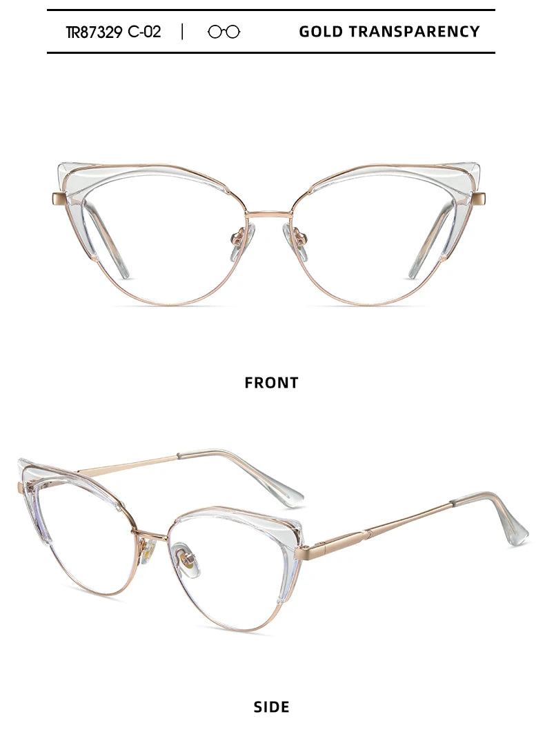 Stylish Women's Cateye Prescription Glasses | Elegant Optical Wear