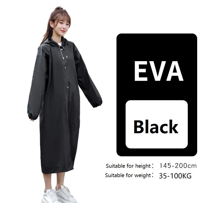 Women's Waterproof Raincoat | Lightweight Folding Poncho for Rainy Days