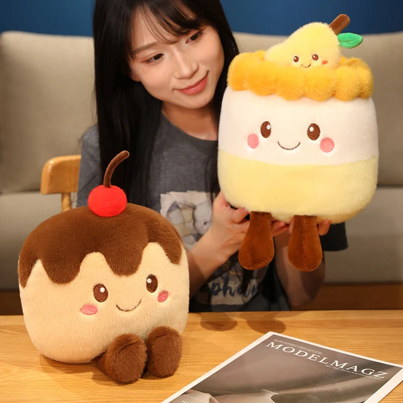 Kawaii Strawberry Food Doll Throw Pillow | Perfect Gift Idea