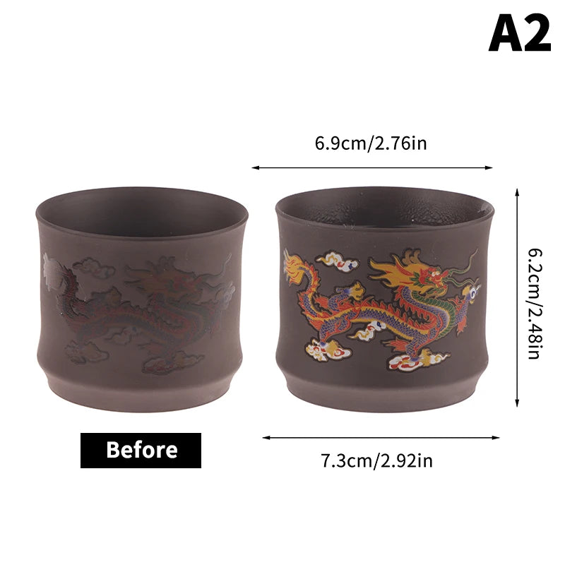 Color-Changing Purple Clay Tea Cup | Elegant Chinese Drinkware